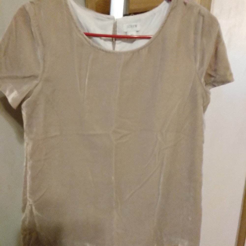 J CREW VELOUR BLOUSE